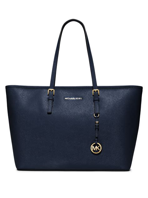 michael kors saffiano medium travel tote navy|michael kors saffiano bag black.